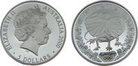 Australia 5 Dollars Australia Commonwealth Elizabeth II 2000 5 Dollars Elizabeth II 4th Portrait, Sydney 2000 Series, Frilled-necked Lizard -