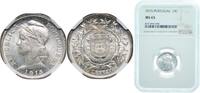 Portugal 10 Centavos Portugal First Republic 1915 10 Centavos Silver (.835) Imprensa Nacional - Casa da Moeda, Lisbon (3418000) 2.5g NGC MS 65 KM 56 -