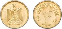 Egypt 10 Milliemes Egypt 1960 (AH1380) 10 Milliemes Aluminium bronze (Copper 92%, Aluminium 8%) (16079999) 5.06g UNC KM 395 Schön B94 Schön 102 MH -