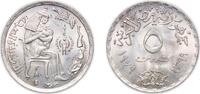 Egypt 5 Piastres Egypt 1979 (AH1399) 5 Qirsh (IYC and FAO) Copper-nickel (75% Copper, 25% Nickel) (1000000) 4.49g UNC KM 484 Schön 198 -