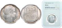 France 10 Francs France Third Republic 1932 10 Francs Silver (.680) Monnaie de Paris (40387667) NGC MS 64 Franc 2014 360 KM 878 Gad 1789 801 Sch -