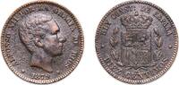 Spain 10 Centimos Spain 1879 OM 10 Centimos - Alfonso XII Bronze (95% copper, 4% tin, 1% zinc) (56313000) 10.02g VF KM 675 Cal 66 -