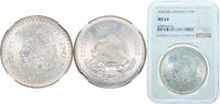 Mexico 5 Pesos Mexico United Mexican States 1947 Mo 5 Pesos Silver (.900) Mexican Mint (5110000) 30g NGC MS 64 KM 465 -