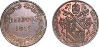 Italy 1 Baiocco Italy Papal States 1846 R 1 Baiocco - Pio IX (Open wreath) Copper (7500) 9.31g AU KM 1339 Berman 3325 -