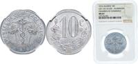 Algeria 10 Centimes Algeria Commune of Algiers 1916 10 Centimes (Alger Chamber of Commerce) Aluminium J. Bory Mint 1.85g NGC MS 63 KM TnA5 -