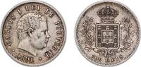 Portugal 500 Réis Portugal Kingdom 1891 500 Réis - Carlos I Silver (.917) Lisbon Mint (12476000) 13.45g XF KM 535 Gomes C1 11 -