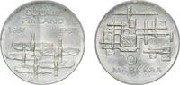 Finland 10 Markkaa Finland Republic 1967 S-H 10 Markkaa (Independence) Silver (.900) (1000000) 24.08g UNC KM 50 Schön 59 -