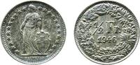 Switzerland ½ Franc Switzerland Federal State 1946 B ½ Franc (Helvetia standing; silver) Silver (.835) (.165 copper) Bern Mint (6817000) 2.51g UNC -