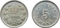 Romania 5 Bani Romania 1900 5 Bani - Carol I Copper-nickel Royal Mint of Belgium (20000000) 2.95g AU KM 28 -