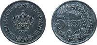 Romania 5 Lei Romania Kingdom 1942 5 Lei - Mihai I Zinc Berlin Mint (140000000) 4.48g UNC KM 61 Schön 76 -