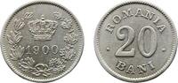 Romania 20 Bani Romania Kingdom 1900 20 Bani - Carol I Copper-nickel Royal Mint of Belgium (2500000) 6.96g AU KM 30 Schön 29 -
