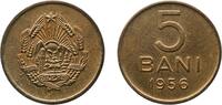 Romania 5 Bani Romania People's Republic 1956 5 Bani Nickel brass Bucharest Mint (39800000) 2.31g AU KM 83.2 Schön 103 -