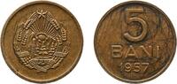 Romania 5 Bani Romania People's Republic 1957 5 Bani Nickel brass Bucharest Mint (30900000) 2.46g XF KM 83.2 Schön 103 -
