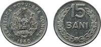 Romania 15 Bani Romania People's Republic 1960 15 Bani Nickel clad steel Bucharest Mint (126900000) 2.98g AU KM 87 Schön 109 -