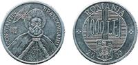 Romania Romania Republic 2000 1000 Lei Aluminium (75% Magnesium, 25% Aluminium) Bucharest Mint 2.03g UNC  KM 153 Schön 167 1000 Lei 2000 Bucharest Mi