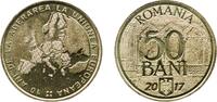 Romania 50 Bani Romania Republic 2017 50 Bani (European Union) Nickel brass (Copper 80%, Zinc 15%, Nickel 5%) Bucharest Mint (1000000) 6.15g UNC -