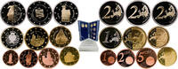 San Marino San Marino Republic 2015 R Euros Proof Set (Set with 10 coins) Bimetallic Rome Mint (2400) PF -