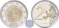 Portugal 2 Euros Portugal Third Republic 2024 2 Euros (25 de Abril) With a Plastic Capsule Bimetallic: copper-nickel centre in nickel brass ring -
