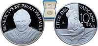 Vatican City 10 Euros Vatican City City State 2012 R 10 Euros - Benedict XVI (20th World Day of the sick) Silver (.925) Rome Mint (8999) 22g PF KM 43 -