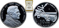 Vatican City 10 Euros Vatican City City State 2009 R 10 Euros - Benedict XVI (Lateran Treaty) Silver (.925) Rome Mint (9602) 22g PF KM 417 -