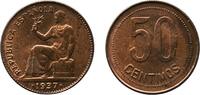 Spain 50 Centimos Spain Second Republic 1937 50 Centimos Brass Madrid Mint (50000000) 5.93g UNC Schön 20 -