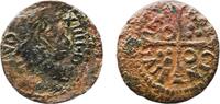 Spain 1 Denier Spain Principality of Catalonia Spanish states 17th Century Denier - Louis XIII Copper 0.49g VF -
