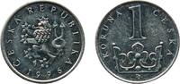 Czech Republic 1 Koruna Czech Republic 1996 b 1 Koruna Nickel plated steel Czech Mint (35344913) 3.56g AU KM 7 Schön 175 -