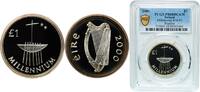 Ireland 1 Pound Ireland Republic 2000 1 Pound (Millennium Punt; Silver Piedfort) Silver (.925) Irish Mint (95000) 20g PCGS PR 68 KM P1 Sp 6701A -