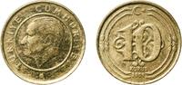 Turkey 10 Kuruş Turkey Republic 2009 10 Kuruş Nickel brass (65% Copper, 6% Nickel, 29% Zinc) Turkish State Mint (280140000) 3.12g XF KM 1241 Sc -