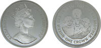 Isle of Man 1 Crown Isle of Man Dependency of the British Crownlocated Elizabeth II 1990 PM 1 Crown The Queen Mother -