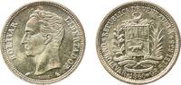 Venezuela 1 Bolivar Venezuela Fourth Republic 1960 1 Bolívar Original luster Silver (.835) Paris Mint (30000000) 5.03g UNC Y 37a NCV mv1bs-bb Schön -