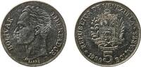 Venezuela 5 Bolivars Venezuela Fourth Republic 1990 5 Bolívares Nickel clad steel Royal Canadian Mint 13.29g UNC Y 53a NCV mv5bs-cb -