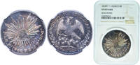 8 Reales 1868 Pi PS Mexican Mint Mexico Mexico Federal Republic 1868 Pi PS 8 Reales Silver (.903) Mexican Mint 27.07g NGC VF KM 377.12 NGC VF