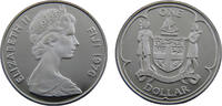 Fiji 1 Dollar Fiji Elizabeth II 1976 1 Dollar Coat of arms -
