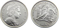 Isle of Man 1 Crown Isle of Man Dependency of the British Crownlocated Elizabeth II 2002 PM 1 Crown Winter Olympics Salt Lake City - skier -