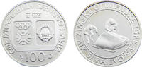 Yugoslavia 100 Dinara Yugoslavia Socialist Federal Republic 1983 100 Dinara Winter Olympics 1984 - Bobsledding -