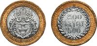 Cambodia 500 Riels Cambodia Kingdom 2538 (1994) 500 Riels - Norodom Sihanouk Bimetallic: steel centre in brass ring Paris Mint (5000000) 6.53g UNC -
