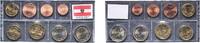 Austria Austria Second Republic 2017 Lot Euro with 8 coins (2nd map) BU -