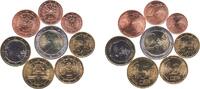 Austria Austria Second Republic 2011 Lot Euro with 8 coins (2nd map) BU -