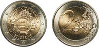 Austria 2 Euros Austria Second Republic 2012 2 Euros (10 Years of Euro Cash) Bimetallic: nickel brass clad nickel centre in copper-nickel ring ( -