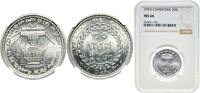 Cambodia 20 Centimes Cambodia Kingdom 1953 20 Centimes - Norodom Sihanouk Aluminium Paris Mint (3000000) 2.2g NGC MS 66 KM 52 Schön 16 -