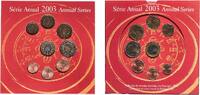 Portugal Portugal Third Republic 2003 Euro set with 8 coins (1st map) Bimetallic: nickel brass clad nickel centre in copper-nickel ring B -