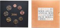 Portugal Portugal Third Republic 2006 INCM Euro set with 8 coins (1st map) Bimetallic: nickel brass clad nickel centre in copper-nickel r -