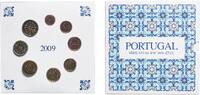 Portugal Portugal Third Republic 2009 INCM Euro set with 8 coins (2nd map) Bimetallic: nickel brass clad nickel centre in copper-nickel r -