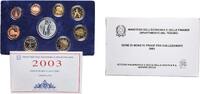 Italy Italy Republic 2003 R Proof Euro set with 9 coins (1st map , Silver coin weight 18gr) PF -