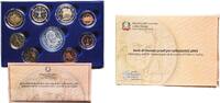 Italy Italy Republic 2005 R Proof Euro set with 9 coins (1st map , Silver coin weight 18gr) PF -