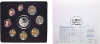 France France Fifth Republic 2016 Proof Euro set with 9 coins (2nd map , Silver Weight 17gr PF -