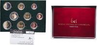 Luxembourg Luxembourg 2008 Proof Euro set with 9 coins - Henri I (2nd map) Bimetallic: nickel brass clad nickel centre in copper-nickel rin -