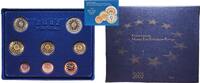 Portugal Portugal Third Republic 2002 Proof Euro set with 8 coins (1st map) Bimetallic: nickel brass clad nickel centre in copper-nickel -