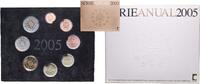 Portugal Portugal Third Republic 2005 Proof Euro set with 8 coins (1st map) Bimetallic: nickel brass clad nickel centre in copper-nickel -